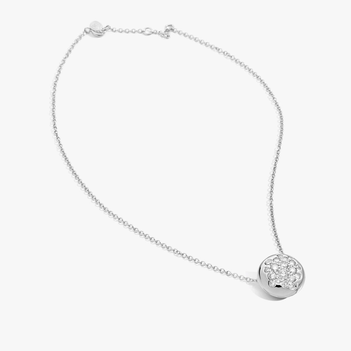 COLLANA GLAMOUR CON BOULE GRANDE PAVE'