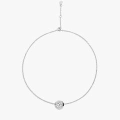 COLLANA GLAMOUR CON BOULE GRANDE PAVE'