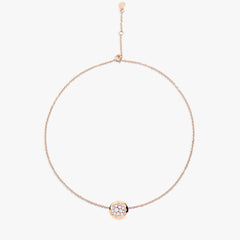 COLLANA GLAMOUR CON BOULE GRANDE PAVE'