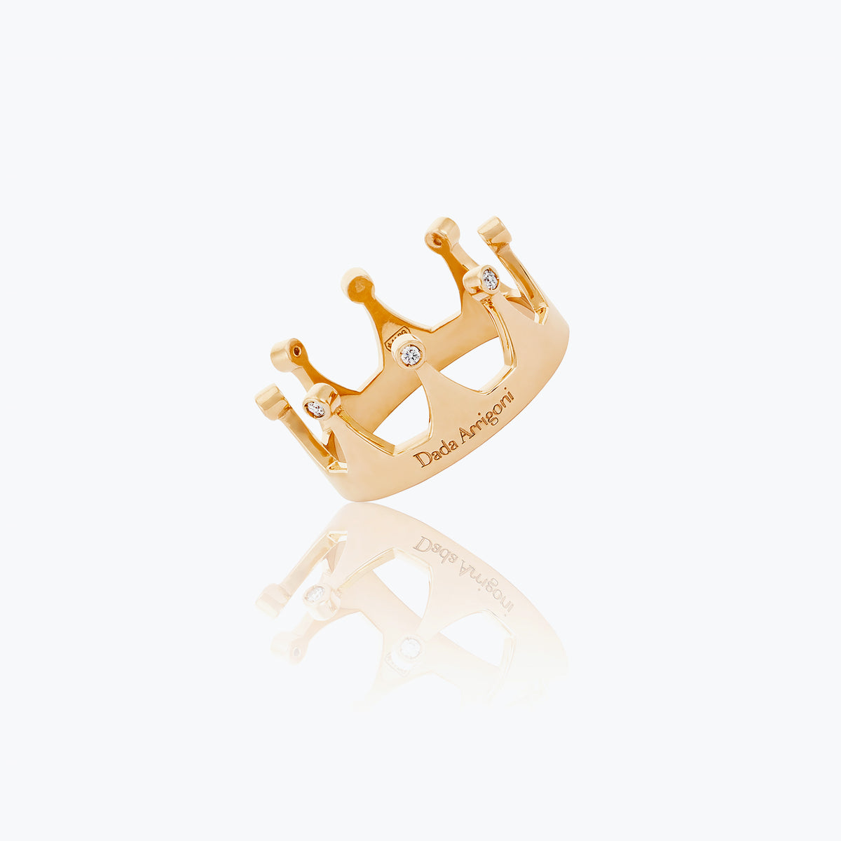 PRINCESS RING WITH DIAMONDS