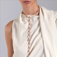 CATENA ELIKA MAGLIE GRANDI CON PAVE