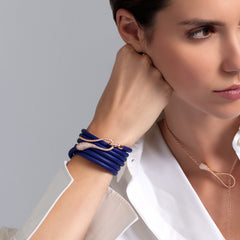 BRACCIALE ELIKA IN PELLE CON PAVE