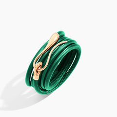 BRACCIALE ELIKA IN PELLE CON ORO
