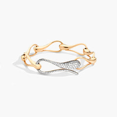 BRACCIALE ELIKA MAGLIE GRANDI CON PAVE'