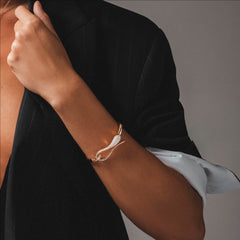 BRACCIALE ELIKA RIGIDO CON PAVE'