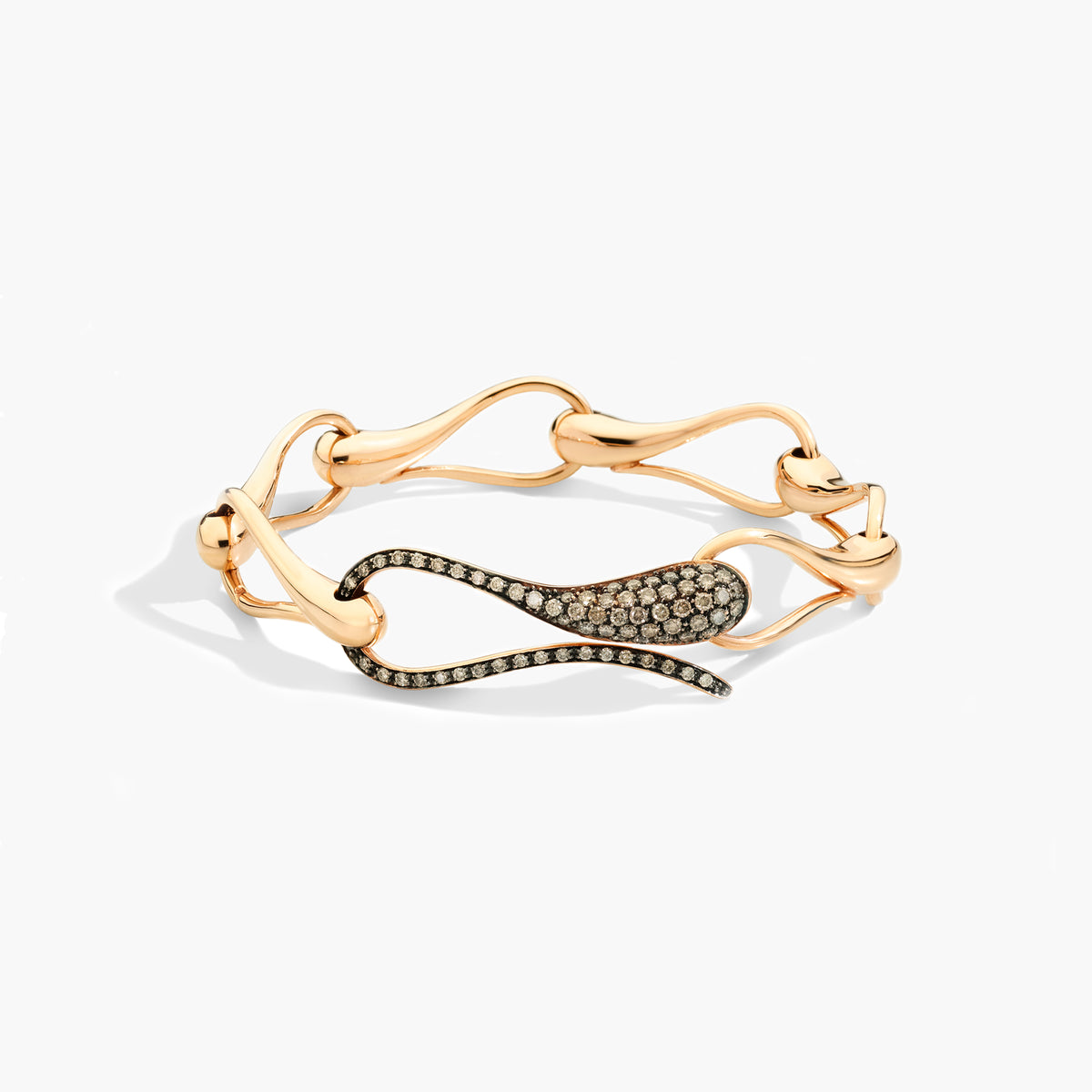 BRACCIALE ELIKA MAGLIE GRANDI CON PAVE'