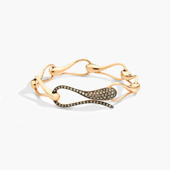 BRACCIALE ELIKA MAGLIE GRANDI CON PAVE'