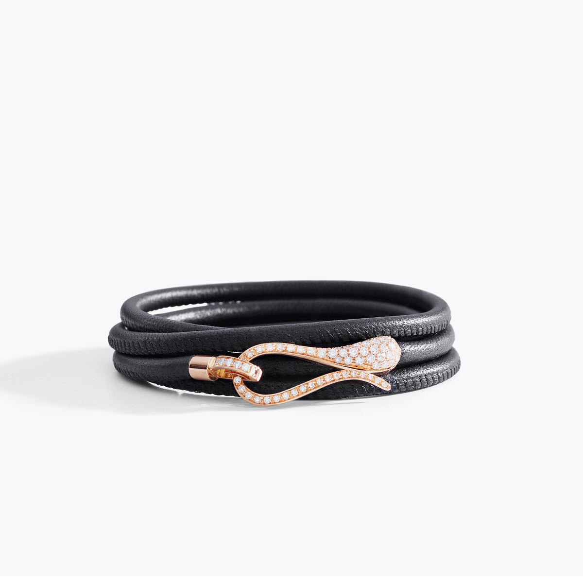 BRACCIALE ELIKA PICCOLO PELLE CON PAVE'
