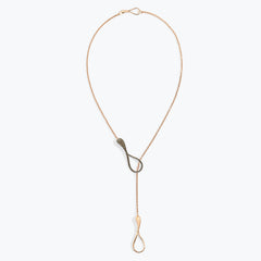 ELIKA Y-SHAPE NECKLACE WITH PAVE