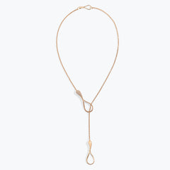 ELIKA Y-SHAPED NECKLACE WITH PAVÉ