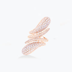 ANELLO ELIKA DOPPIO PAVE DI DIAMANTI