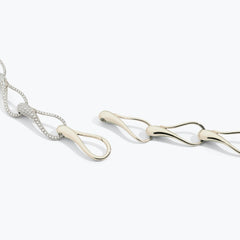 CHOKER ELIKA MAGLIE GRANDI CON 3 PAVÉ