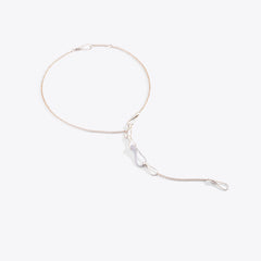 ELIKA YSHAPE LIGHT NECKLACE WITH PAVÉ