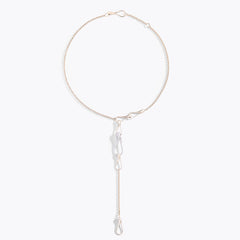 ELIKA YSHAPE LIGHT NECKLACE WITH PAVÉ