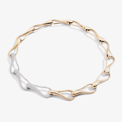 CHOKER ELIKA MAGLIE GRANDI CON 3 PAVÉ
