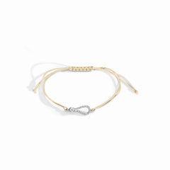 BRACCIALE ELIKA MINI ONE PAVE CORDINO