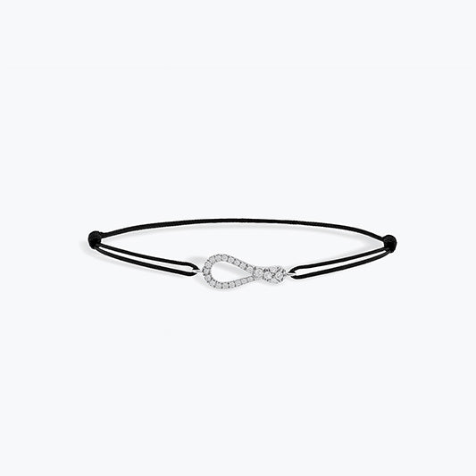 BRACCIALE MINI ONE PAVE CON CORDINO