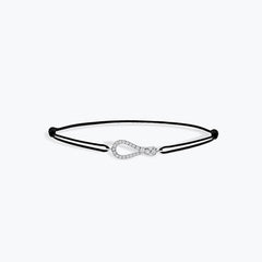 BRACCIALE MINI ONE PAVE CON CORDINO