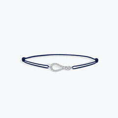 BRACCIALE MINI ONE PAVE CON CORDINO