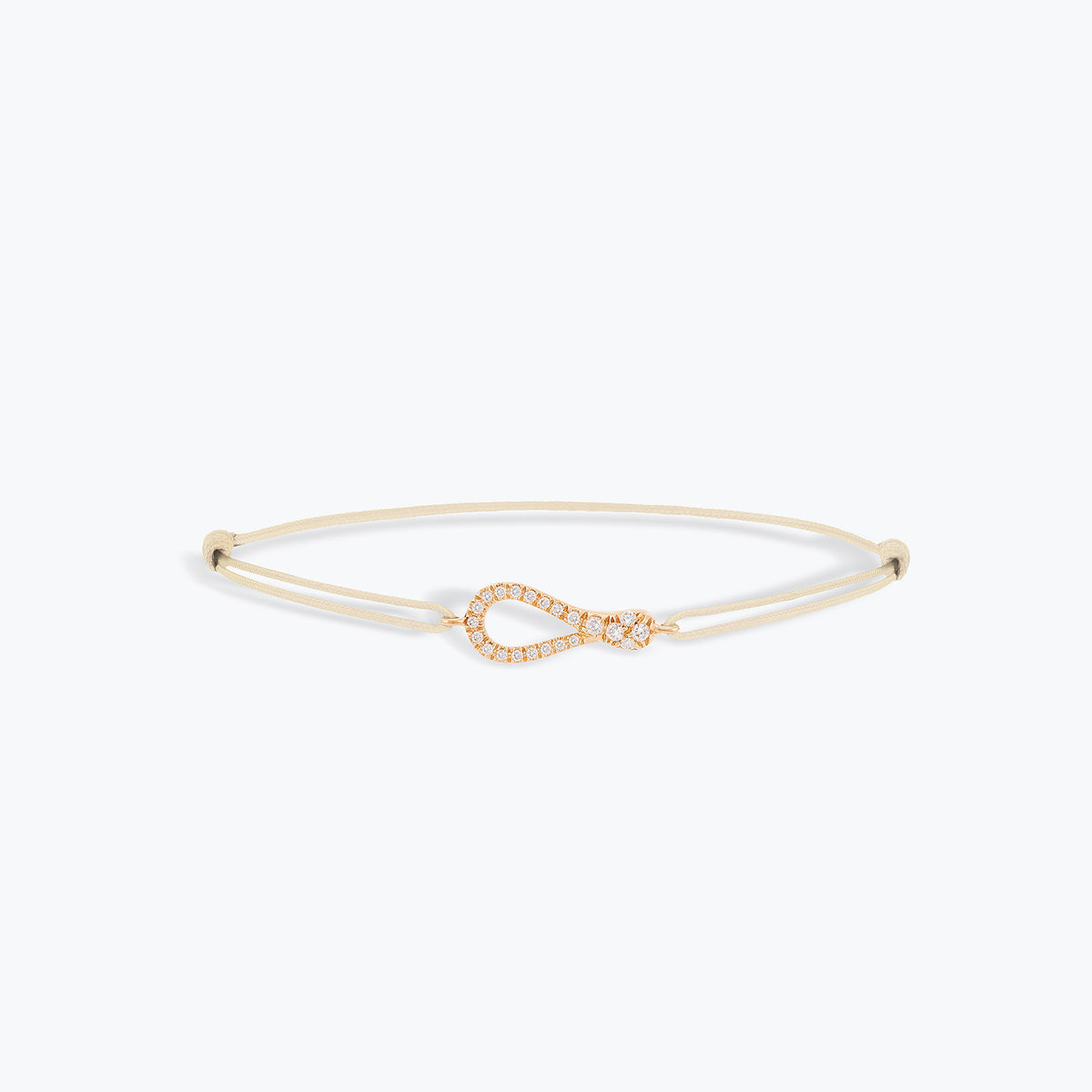 BRACCIALE MINI ONE PAVE CON CORDINO