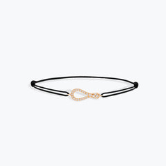 BRACCIALE MINI ONE PAVE CON CORDINO