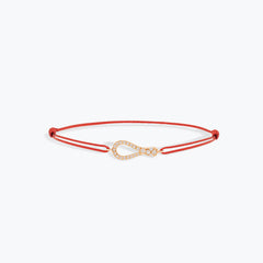 BRACCIALE MINI ONE PAVE CON CORDINO