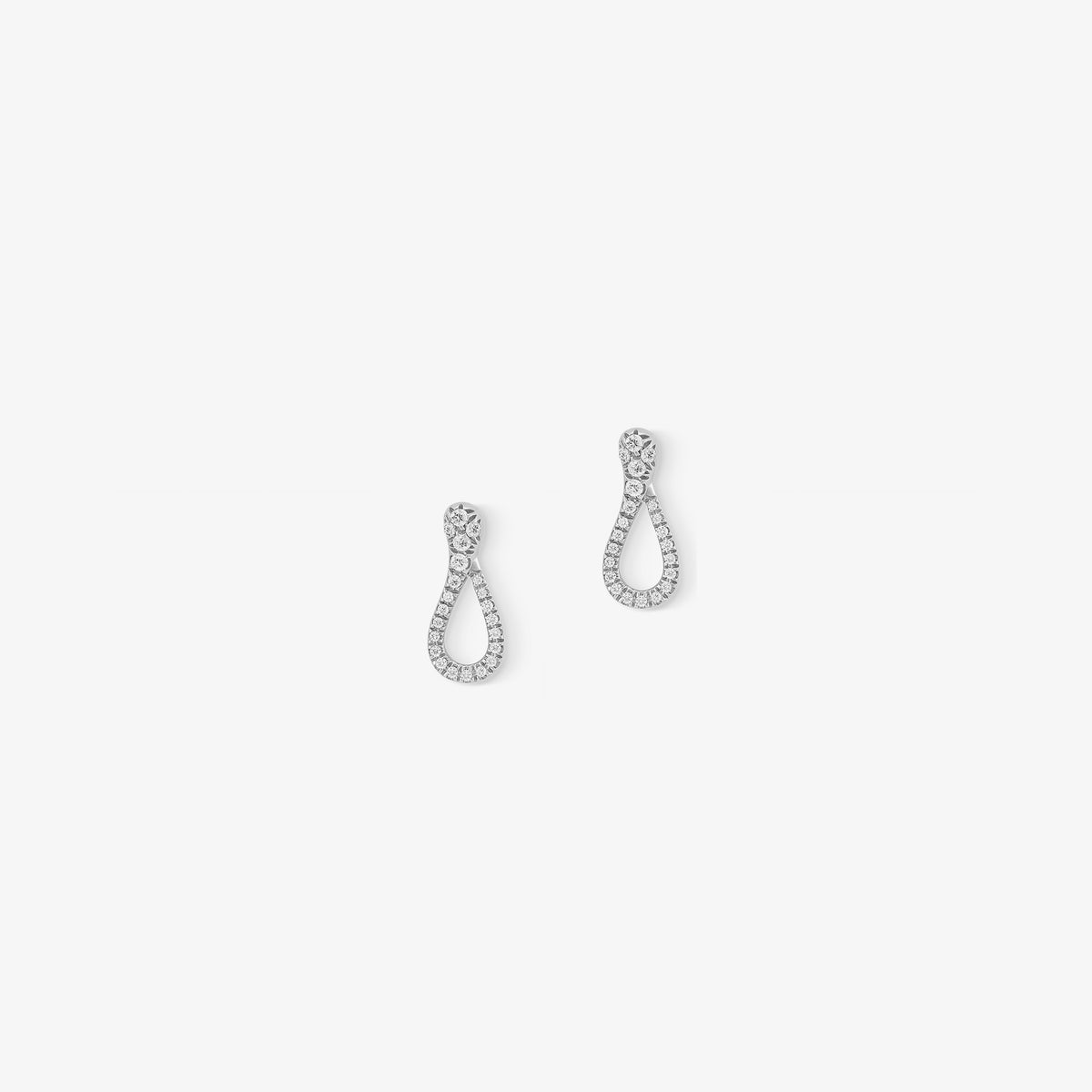 ORECCHINI MINI ONE 1,5 CM PAVÉ DIAMANTI