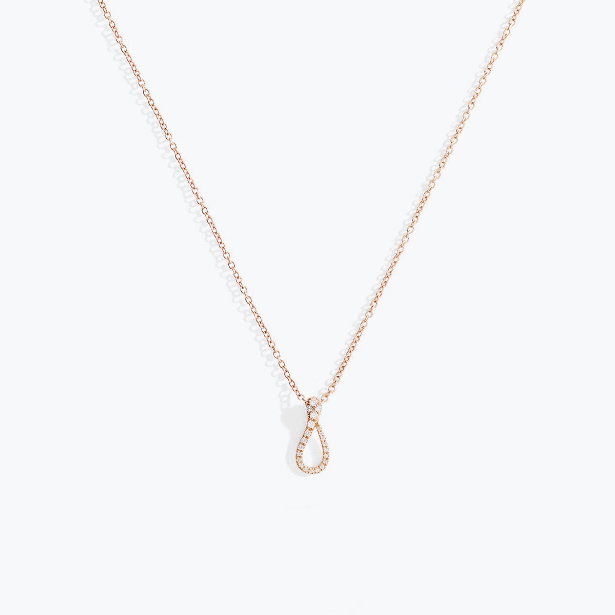 COLLANA ELIKA MINI ONE PAVÉ DIAMANTI - Dada Arrigoni
