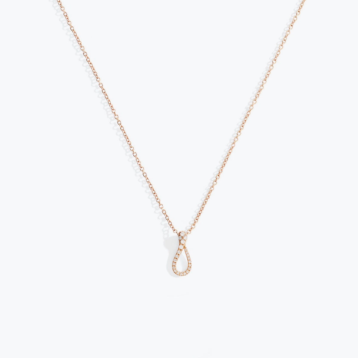 COLLANA ELIKA MINI ONE PAVÉ DIAMANTI - Dada Arrigoni