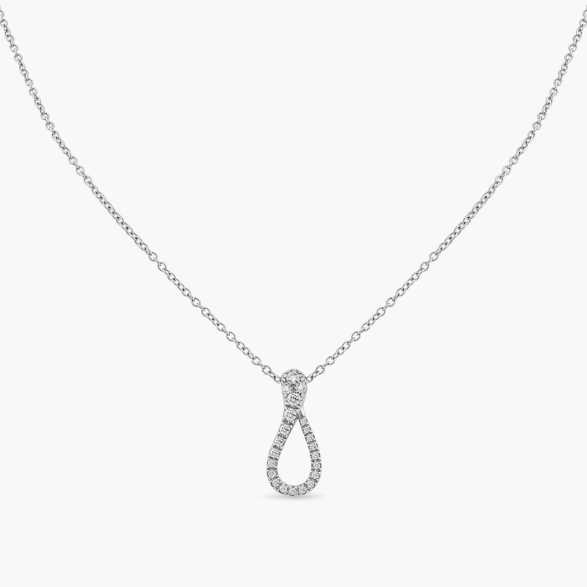 COLLANA MINI ONE PAVÉ DIAMANTI
