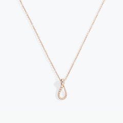 COLLANA ELIKA MINI ONE PAVÉ DIAMANTI