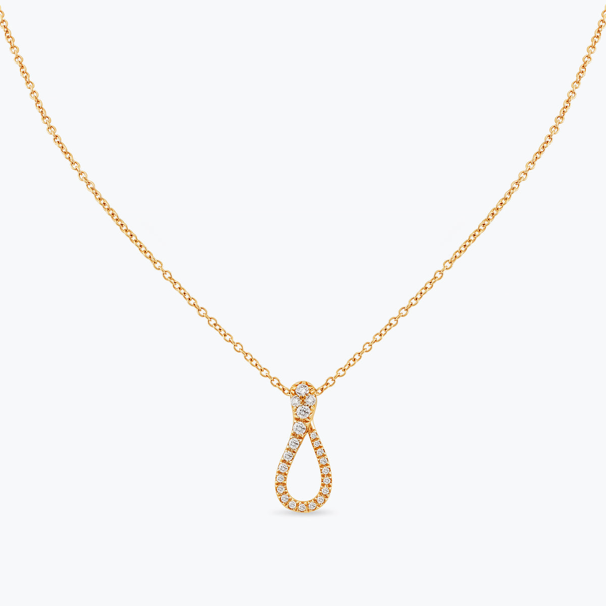 COLLANA MINI ONE PAVÉ DIAMANTI