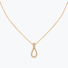 COLLANA MINI ONE PAVÉ DIAMANTI