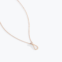COLLANA ELIKA MINI ONE PAVÉ DIAMANTI