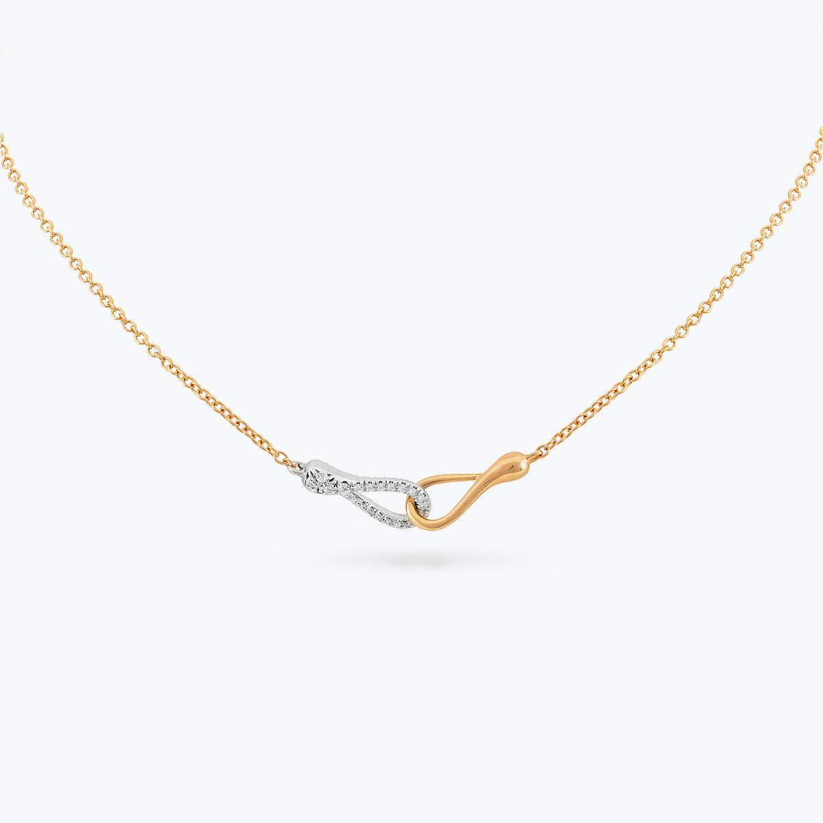 COLLANA MINI ONE LOVE DEMI PAVÉ