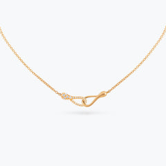 COLLANA MINI ONE LOVE DEMI PAVÉ