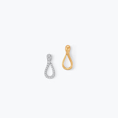 ORECCHINI MINI ONE CM 2 LUCIDO E PAVE'