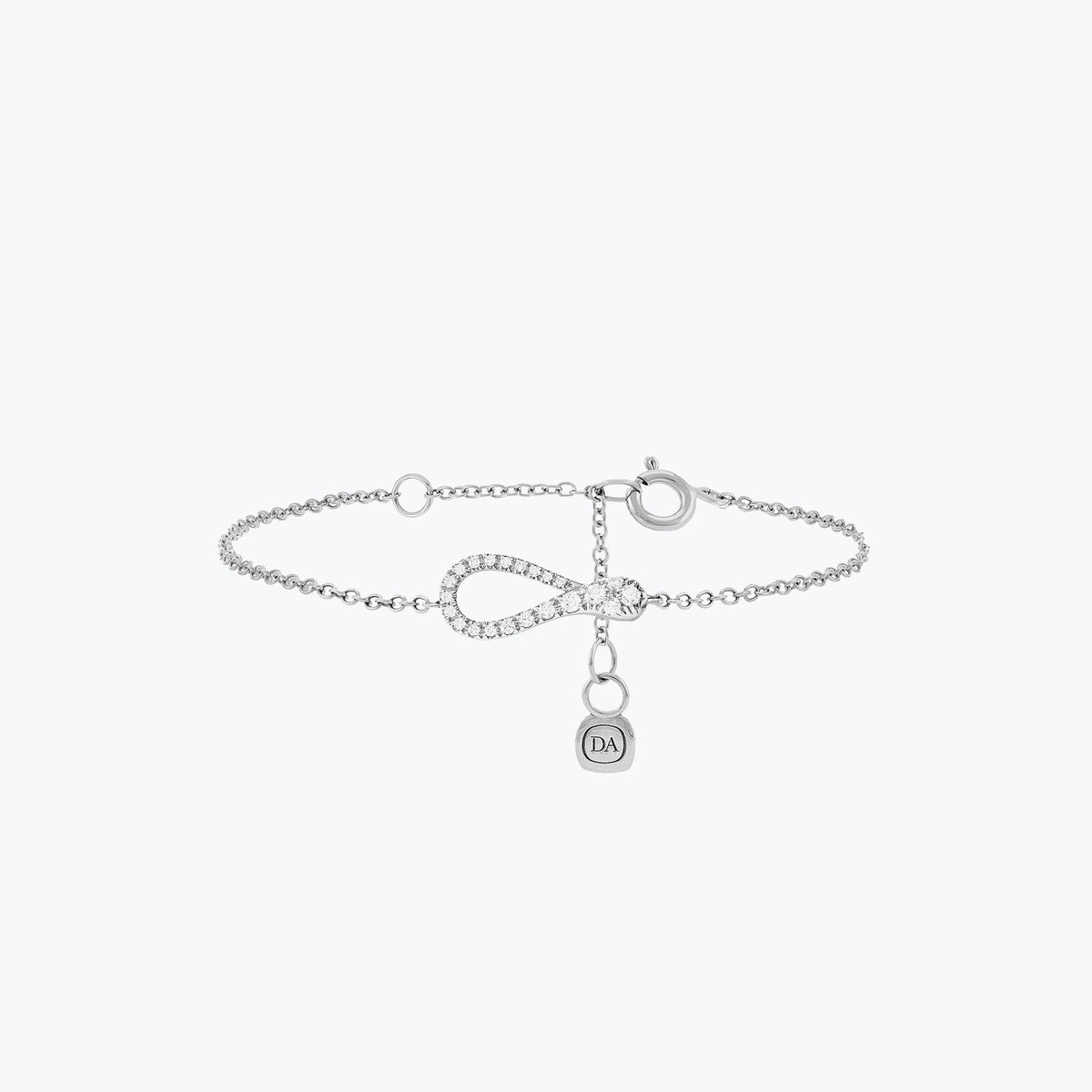 ELIKA MINI ONE BRACELET 2 PAVÉ DIAMONDS