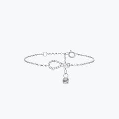 ELIKA MINI ONE BRACELET 2 PAVÉ DIAMONDS