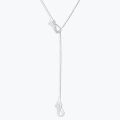 ELIKA MINI Y-SHAPE DEMI PAVÉ NECKLACE