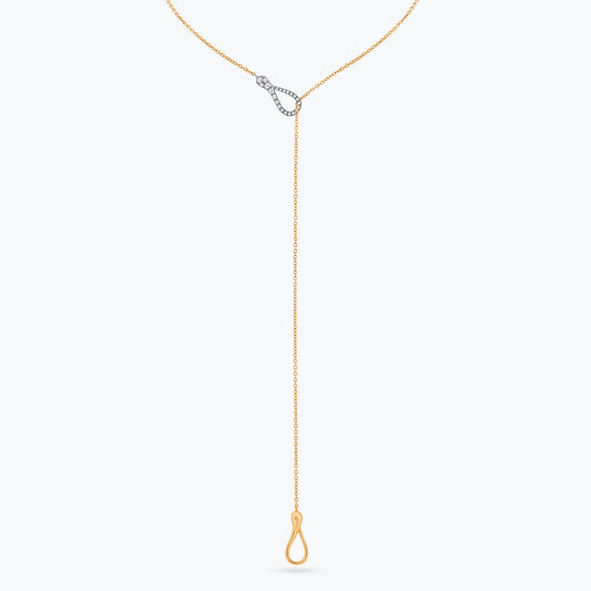 COLLANA ELIKA MINI Y-SHAPE DEMI PAVÉ
