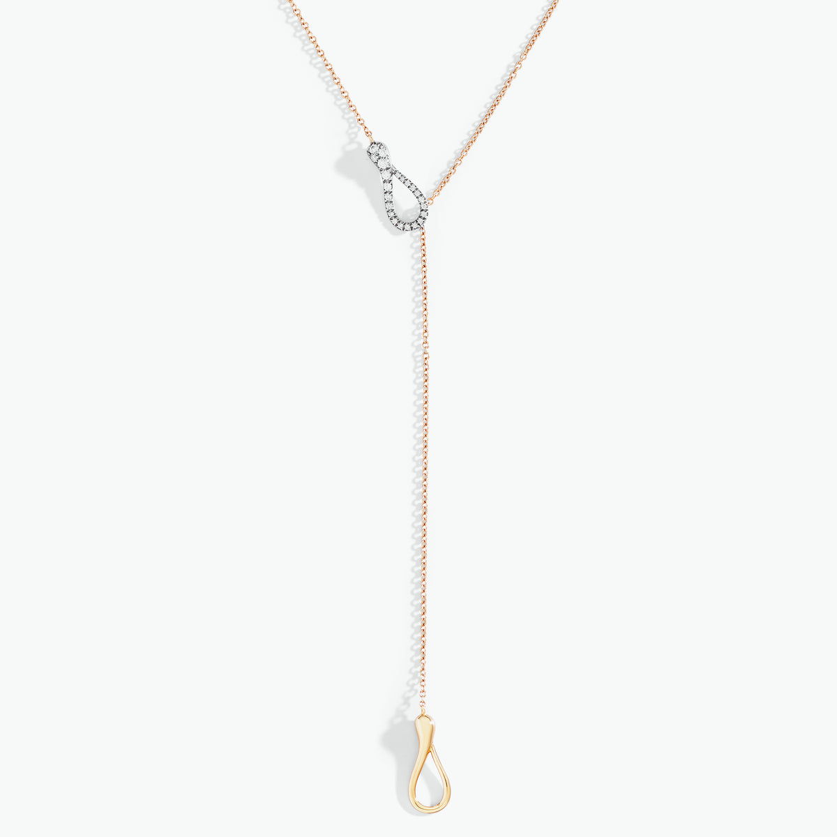 COLLANA ELIKA Y-SHAPE DEMI PAVÉ