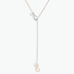 COLLANA ELIKA Y-SHAPE DEMI PAVÉ