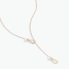 COLLANA ELIKA Y-SHAPE DEMI PAVÉ