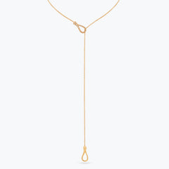 COLLANA Y-SHAPE DEMI PAVÉ