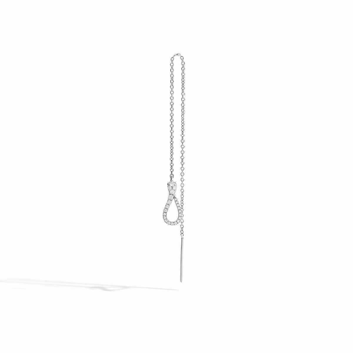 ORECCHINO SINGOLO ELIKA MINI SWING PAVE'