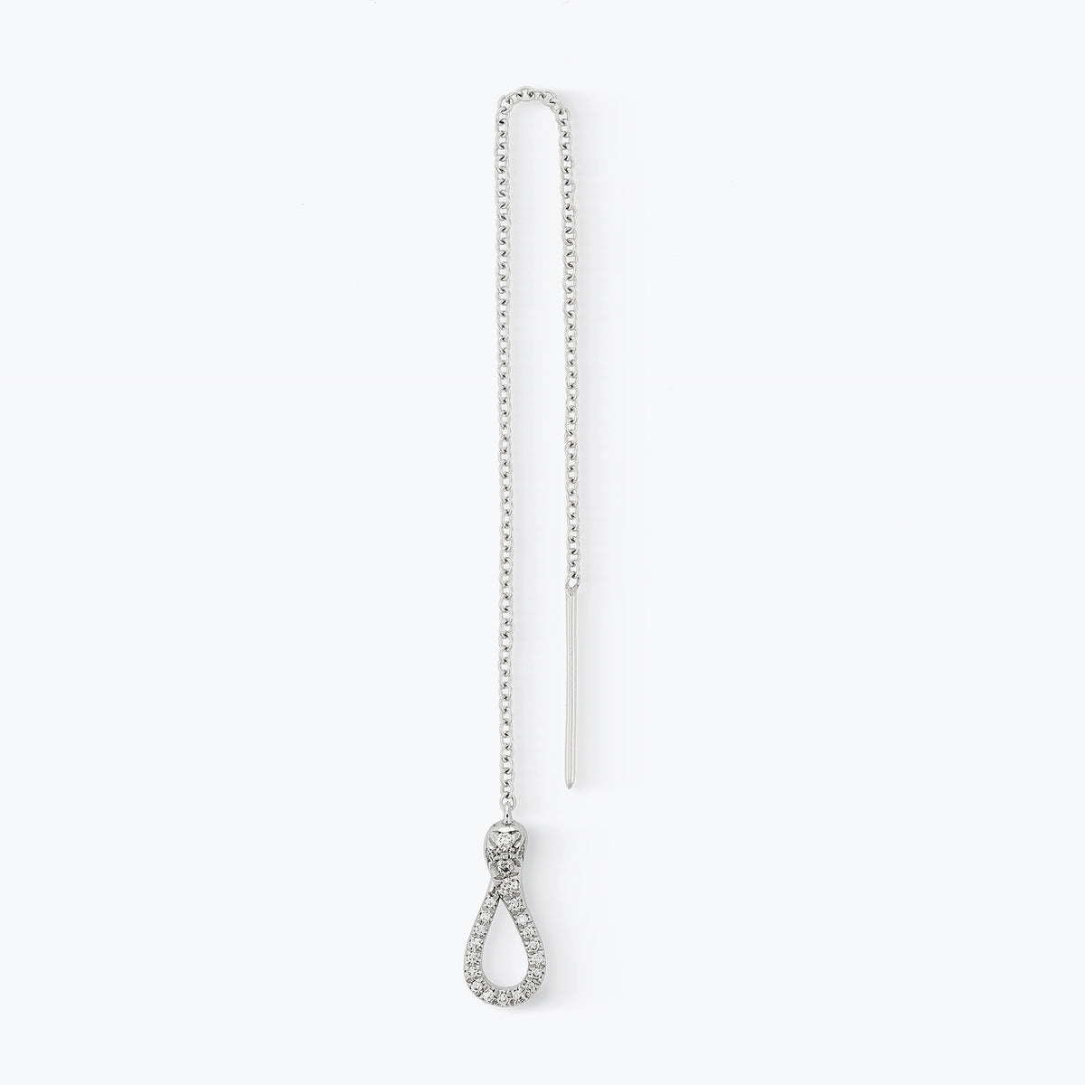 ORECCHINO SINGOLO MINI SWING PAVE'