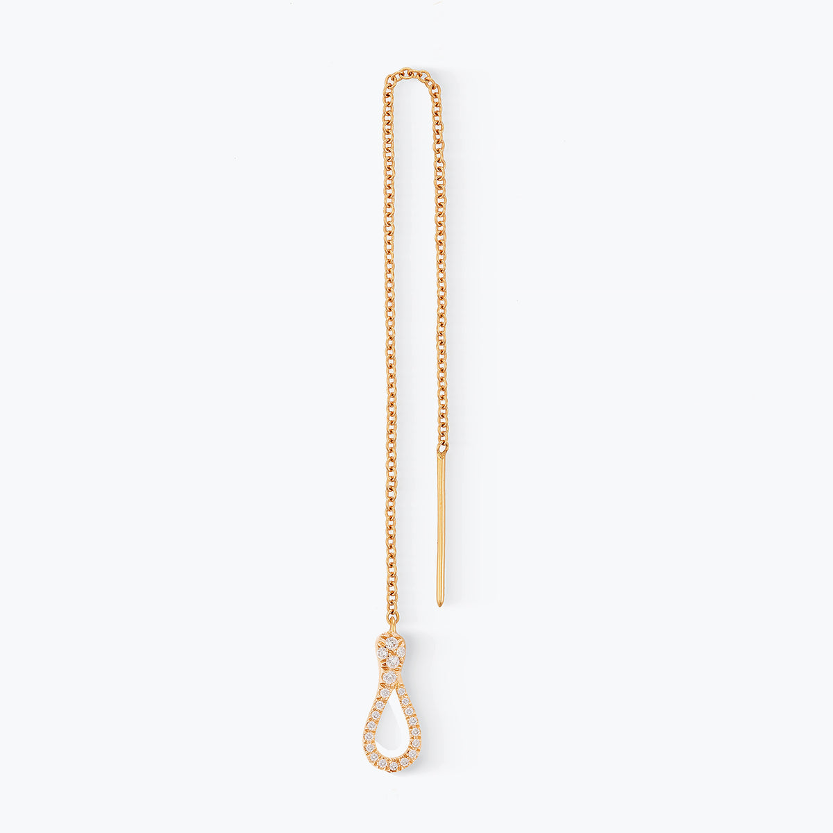 ORECCHINO SINGOLO MINI SWING PAVE'
