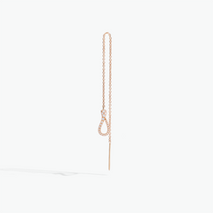 ORECCHINO SINGOLO ELIKA MINI SWING PAVE'