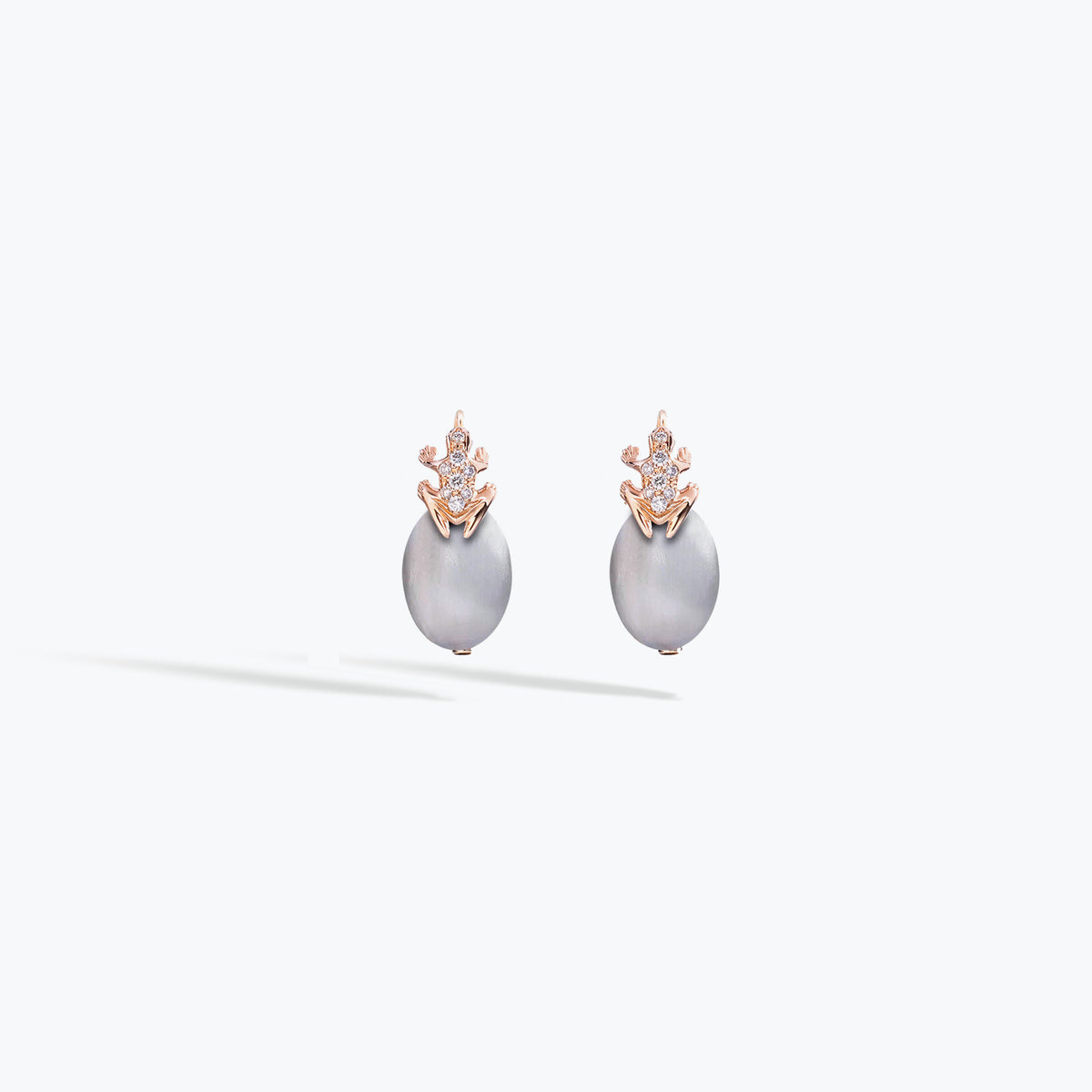 ORECCHINI HAPPY FROG MINI CON SASSO